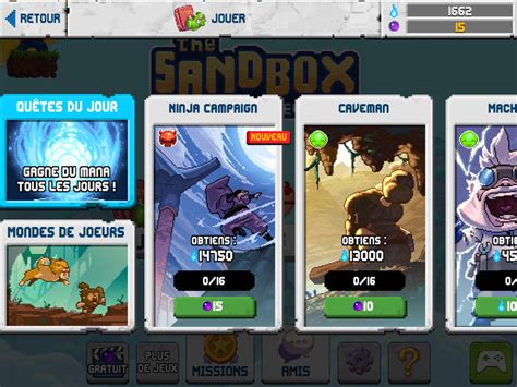 Test The Sandbox Evolution Jeu De Plate Forme Bac à Sable Sur Mobile