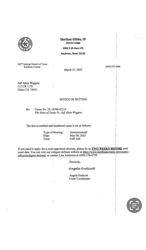 Court Dates: How to Apply