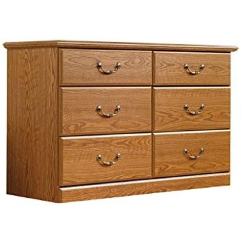 Sauder Carolina Oak Finish Orchard Hills Dresser Aptdeco