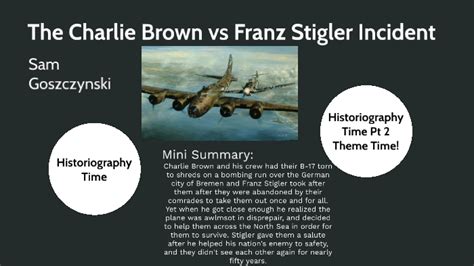 Unit 1 Historiography Charlie Brown and Franz Stigler Incident by ...