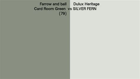 Farrow And Ball Card Room Green 79 Vs Dulux Heritage Silver Fern Side By Side Comparison