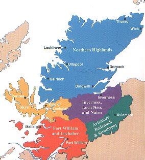 Detailed Map Of Scottish Highlands