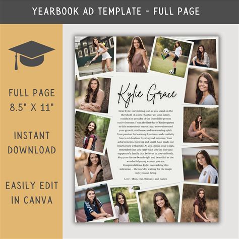 high school senior yearbook page samples graduation senior yearbook