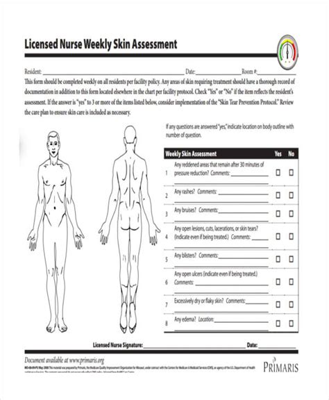 Free 22 Nursing Assessment Forms In Pdf Ms Word