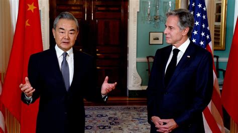 Blinken Meets With Chinas Top Diplomat Wang Yi As Specter Of War In