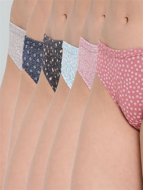Buy Lyra Women S Cotton Assorted Printed Bikini Panty Pack Of 6 Online At Best Prices In India