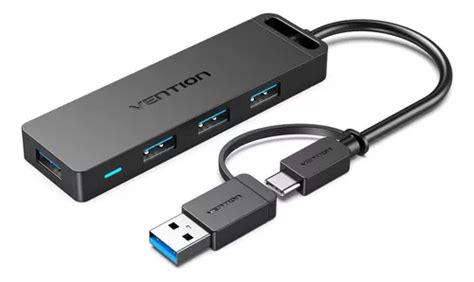 Hub Adaptador Usb Y Usb C 4 Puertos 3.0 + Micro Usb Vention | MercadoLibre 