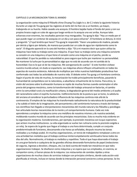 Capitulo 2 LA Mecanizacion TOMA EL Mando - CAPITULO 2 LA MECANIZACION