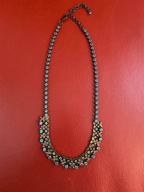 Vintage Swarovski Necklace Bezel Gem