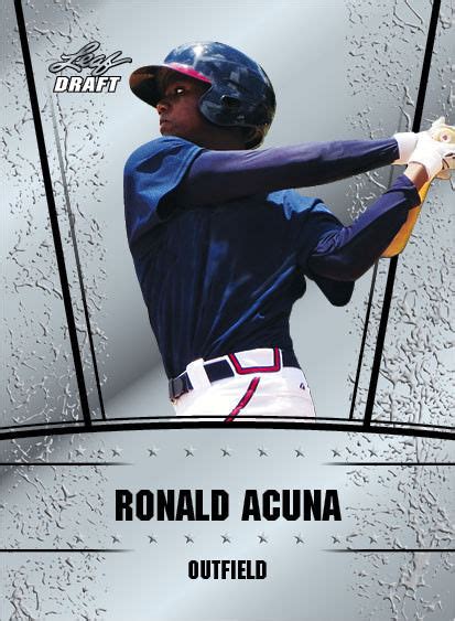 Ct Lot Assorted Ronald Acuna Rookies Atlanta Braves Comp Bowman