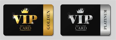 Vector Vip Golden And Platinum Card 25753742 Vector Art At Vecteezy