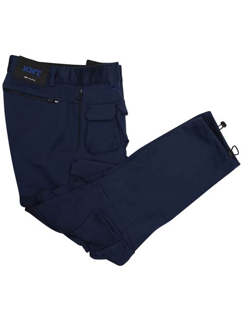 Kiton Knt Blue Virgin Wool Pa Cargo Pants Isuit