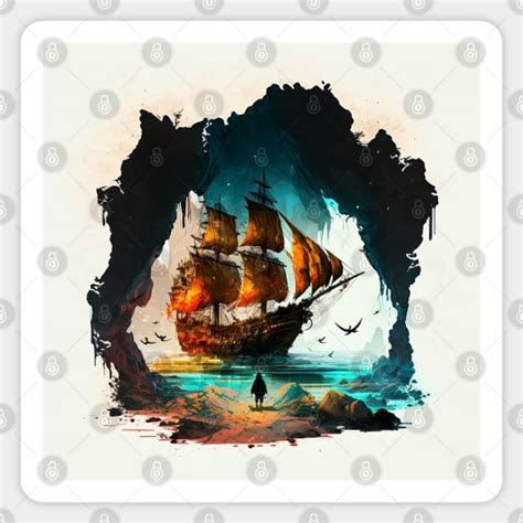 Pirate Ship - the goonies - Pirate Ships - Sticker | TeePublic