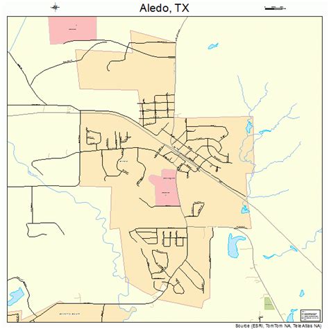 Aledo Texas Street Map 4801744