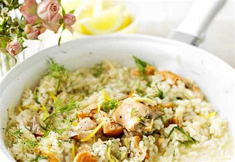 Hot Smoked Salmon Risotto Recipe With Dill Olivemagazine