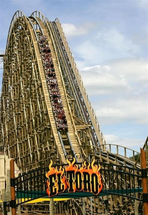 El Toro A Spanish Term Meaning The Bull Is A Wooden Roller Coaster At