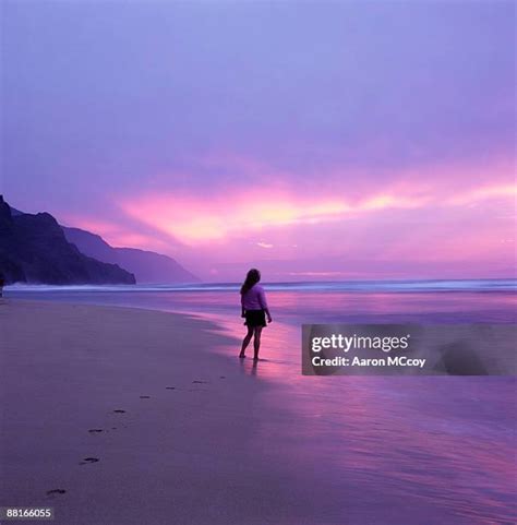 Purple Beach Sunset Photos and Premium High Res Pictures - Getty Images