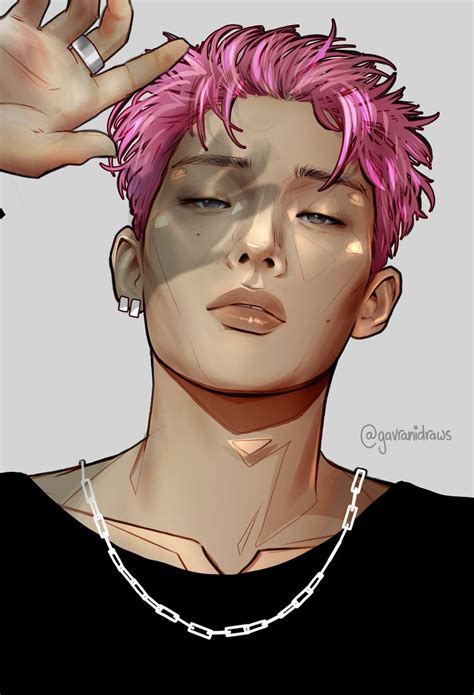 Gavrani on Twitter Pinkgi 민기 MINGI ATEEZ 에이티즈 ATEEZfanart