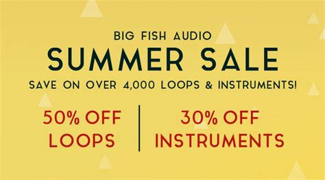 Big Fish Audio S Massive Summer Sale Is On Big Fish Audio Blog