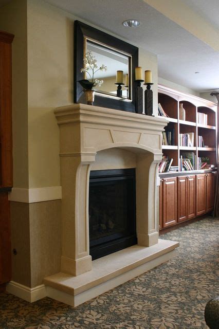 Manhattan Mantel Stoney Ground Transitional Fireplace Mantels