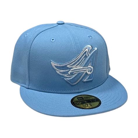 Los Angeles Angels Sky Blue Basic Gray UV 59FIFTY Fitted Hat