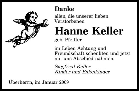 Trauer Und Todesanzeigen Von Hanne Keller Trauer De