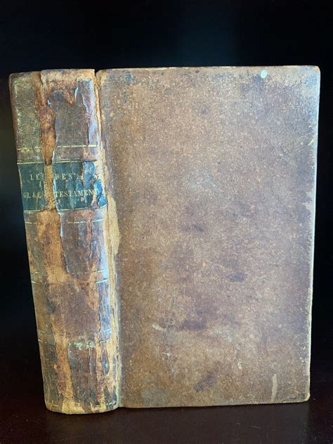 Johannes Leusden HE KAINE DIATHEKE NOVUM TESTAMENTUM 1836 Greek