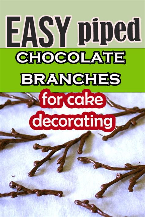 How To Make Chocolate Branches And Twigs An Easy Photo Guide A Cake