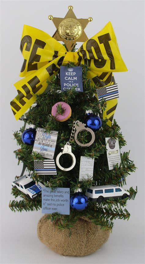 Small Police Themed Christmas Tree - Etsy UK