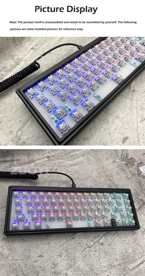 In StockCIY GAS67 Hot Swap RGB Gaming Mechanical Keyboard Kit