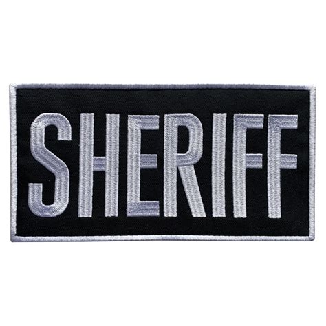 Uuken 8x4 Inches Large Embroidered County Deputy Sheriff Dept Patch Em