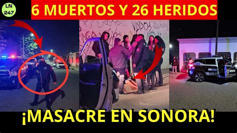 MASACRE EN FIESTA DE XV AÑOS DEJANDO UN SALDO DE 6 CIVILES SIN VIDA Y