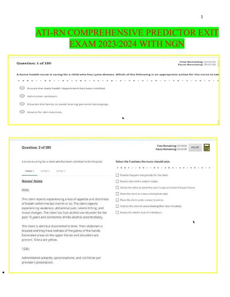 ATI Comprehensive Exit Exam 2024 Bundle Retake Review 2023 2024