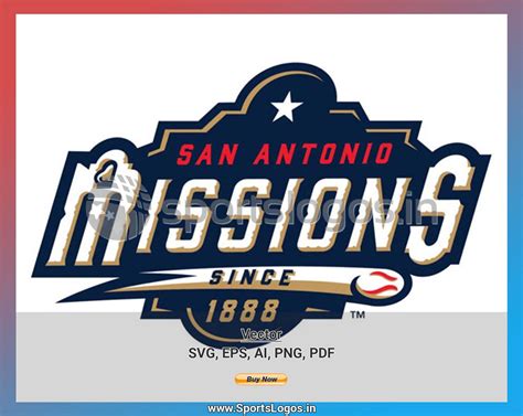 San Antonio Missions - 2015, Texas League, Baseball Sports Vector / SVG ...