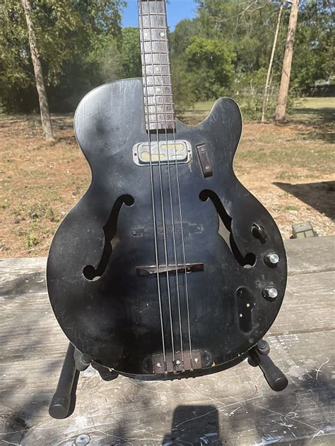 Vintage Harmony Hollow Body Mid 60d Black Reverb