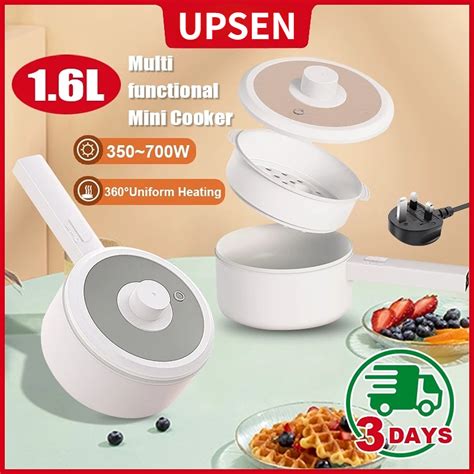L Multifunctional Mini Cooker Electric Rice Cooker Hot Pot Non Stick Ceramic Frying Pan