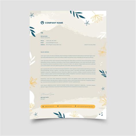 Premium Vector Letterhead Template Vector Design