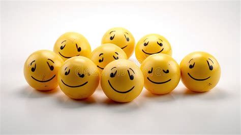 Happy Smileys Vector Icon Set Emoticons Pictograms Collection Stock