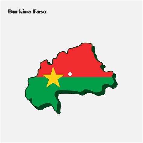 Infograf A Del Mapa De La Bandera De La Naci N Del Pa S De Burkina Faso