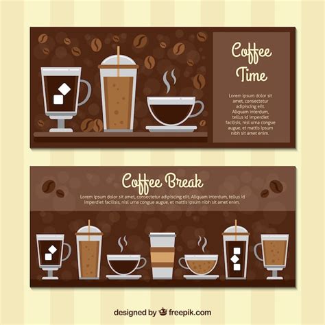 Banners Vintage De Cafeter A Vector Gratis