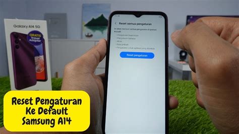 Cara Reset Pengaturan Sistem Saja Hp Samsung A Youtube