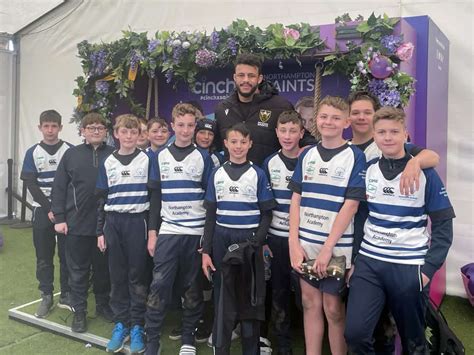 Students Meet Courtney Lawes At Project Rugby Festival