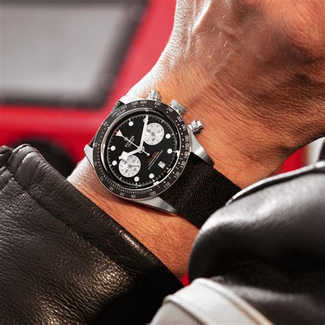 Tudor Black Bay Chrono Steel Black Dial Black Fabric Strap 41mm