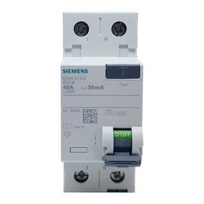 Siemens 2x40A 300mA Kaçak Akım Koruma Rölesi 5SV5614 6 Fiyatları