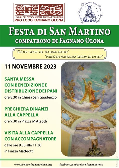 Festa Di San Martino Pro Loco Fagnano Olona Aps