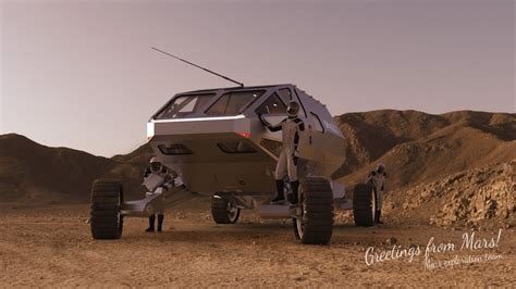 SpaceX Mars exploration rover concept by Alexander Svanidze | human Mars