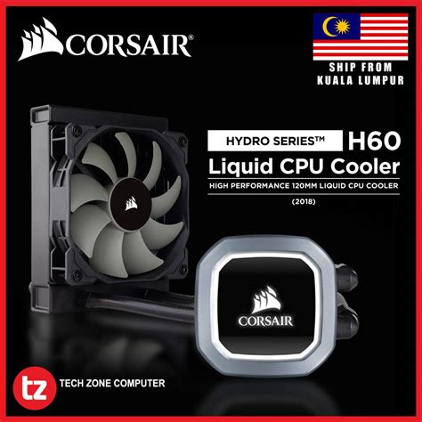 CORSAIR Hydro Series H60 (2018) 120mm Liquid CPU Cooler (CW-9060036-WW)