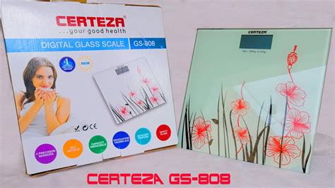 Certeza Digital Glass Scale GS 808 Human Weight Scale Best For Home Use