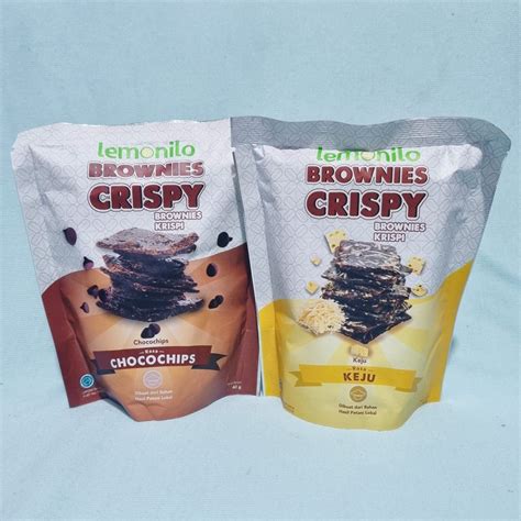 Jual Lemonilo Brownies Crispy Chocochips Keju Gr Shopee Indonesia