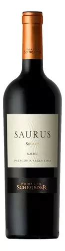 Vino Saurus Select Malbec Caja X 6 Familia Schroeder MercadoLibre